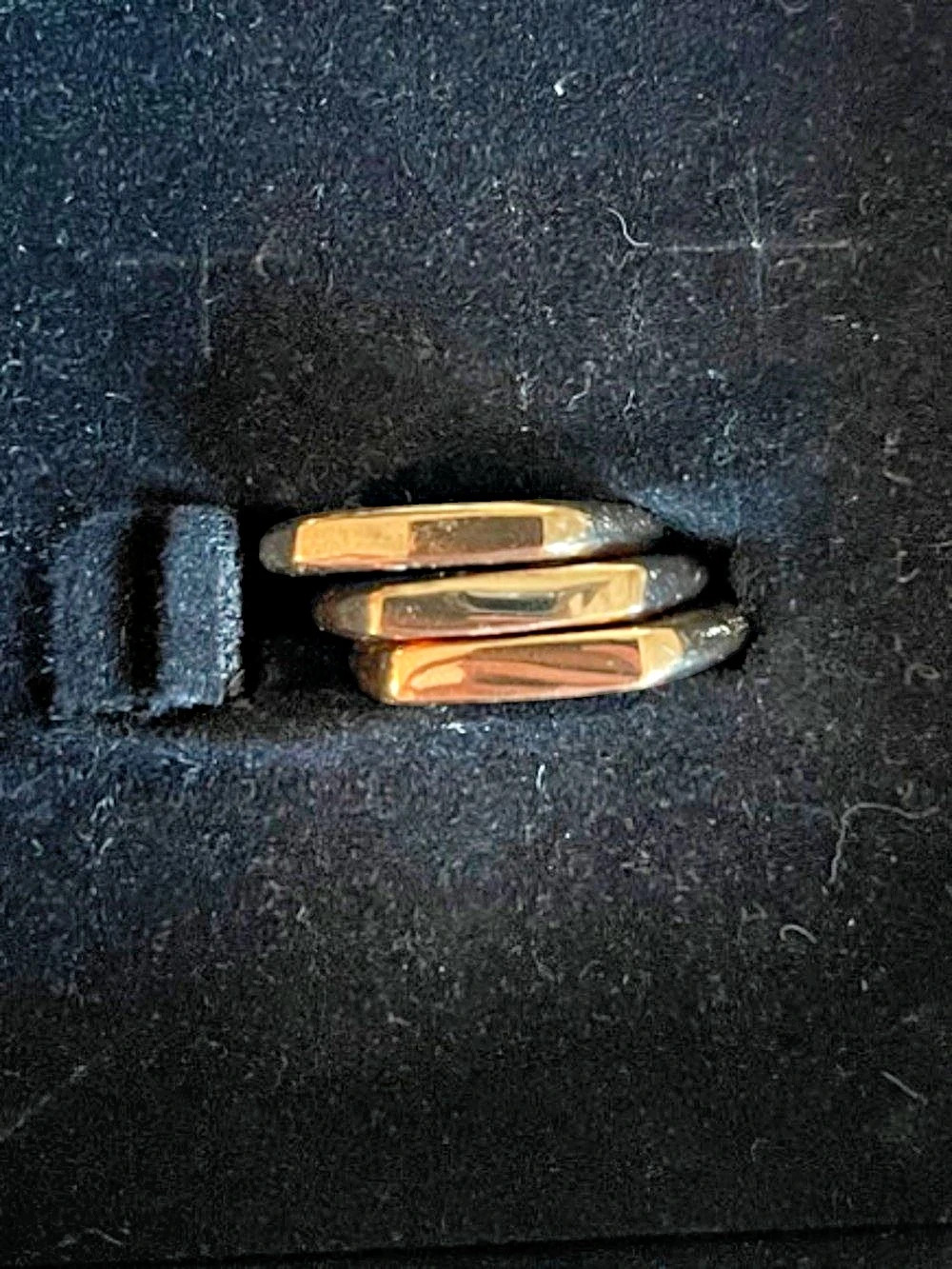Cate & Chloe gold coloured stackable Ring Set